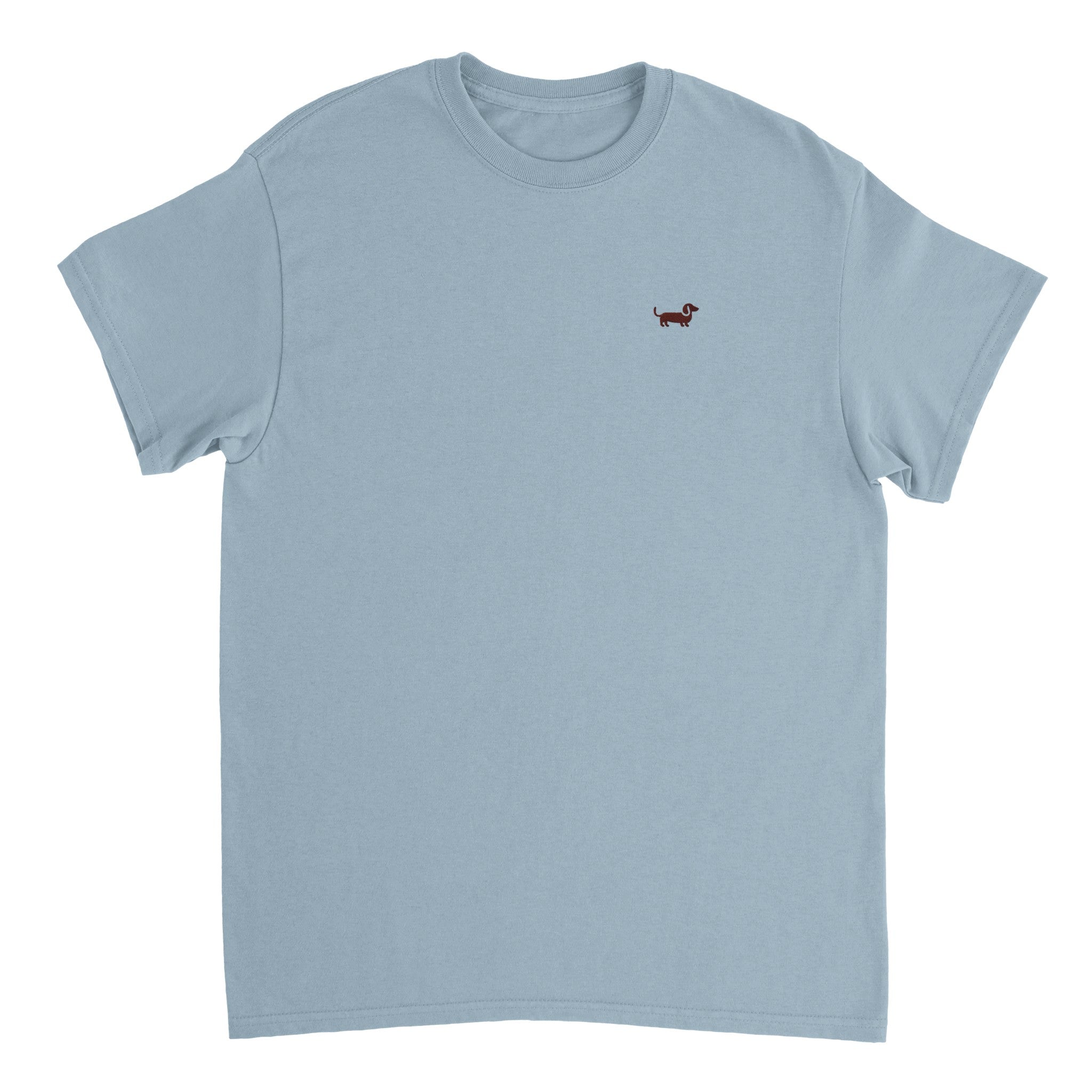 Dachshund Embroidery T-Shirt - Heavyweight Unisex Patchicon Essential